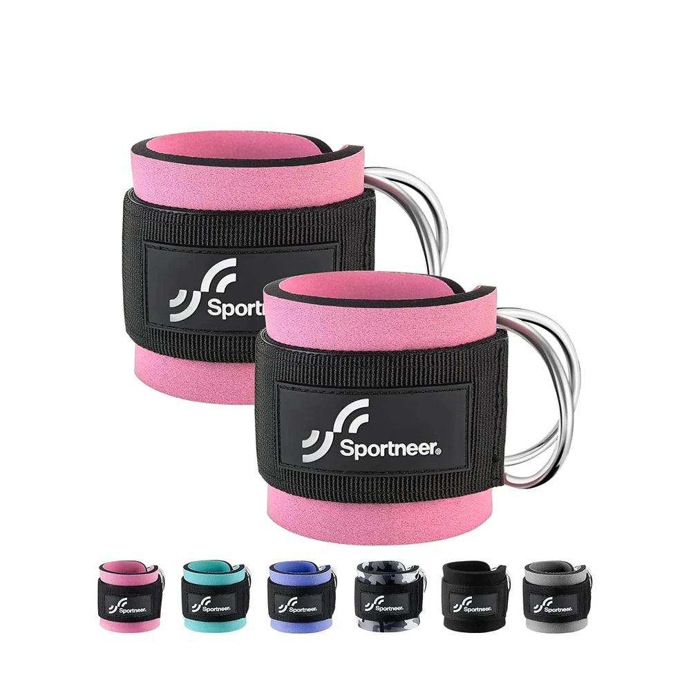 Premium Adjustable Ankle Straps for Cable Machine Leg Extensions and Glute Workouts - Ideal for Home and Gym Use