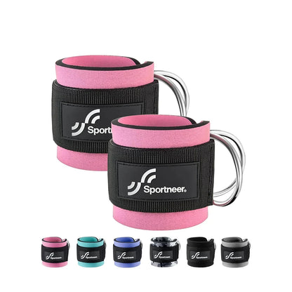 Premium Adjustable Ankle Straps for Cable Machine Leg Extensions and Glute Workouts - Ideal for Home and Gym Use