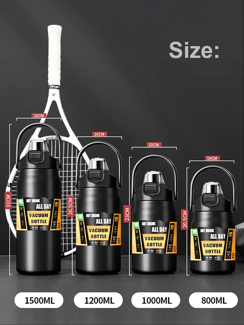 Outdoor Adventure Ready: 304 Stainless Steel Insulated Thermal Mug with Straw - Keep Drinks Hot or Cold for Hours!