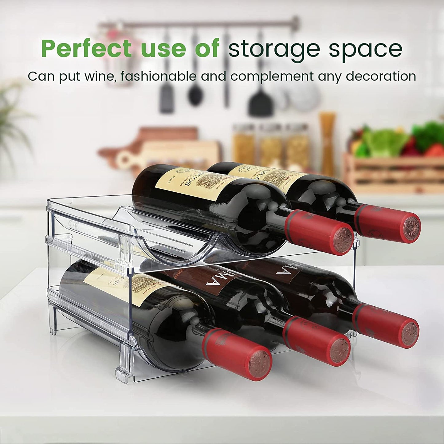 Water Bottle Organizer for Cabinet,