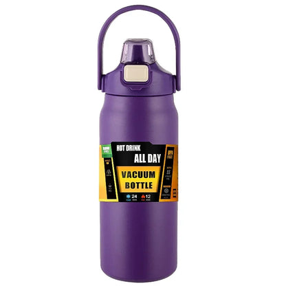 Outdoor Adventure Ready: 304 Stainless Steel Insulated Thermal Mug with Straw - Keep Drinks Hot or Cold for Hours!